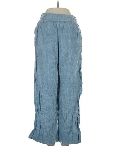 Pre-owned Tahari Linen Pants In Blue