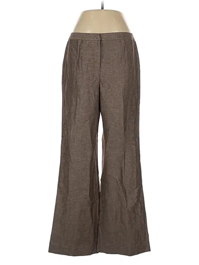 Pre-owned Tahari Linen Pants In Brown