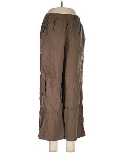 Pre-owned Tahari Linen Pants In Brown