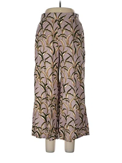Pre-owned Tahari Linen Pants In Gold