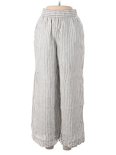 Pre-owned Tahari Linen Pants In Gray