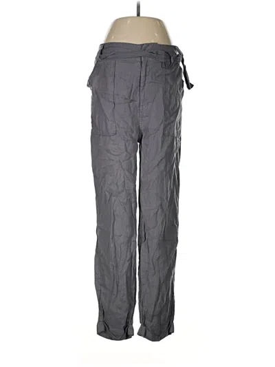 Pre-owned Tahari Linen Pants In Gray