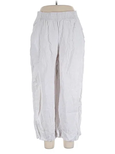 Pre-owned Tahari Linen Pants In Gray