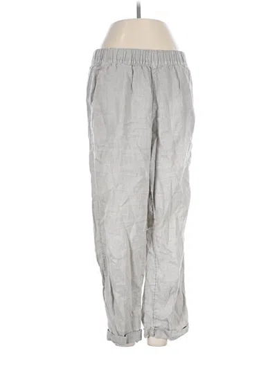 Pre-owned Tahari Linen Pants In Gray