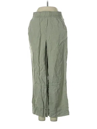 Pre-owned Tahari Linen Pants In Green
