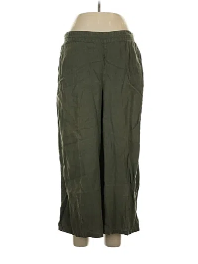 Pre-owned Tahari Linen Pants In Green