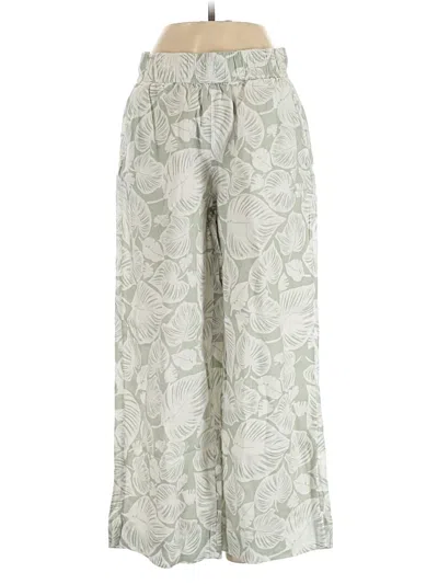 Pre-owned Tahari Linen Pants In Green
