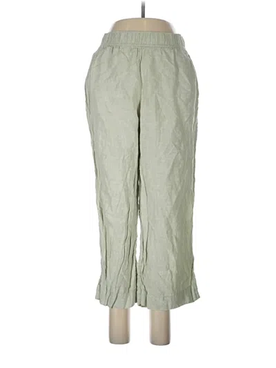 Pre-owned Tahari Linen Pants In Green