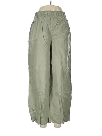 Pre-owned Tahari Linen Pants In Green