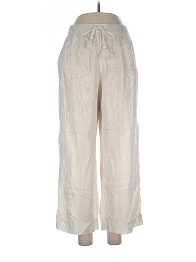 Pre-owned Tahari Linen Pants In Ivory
