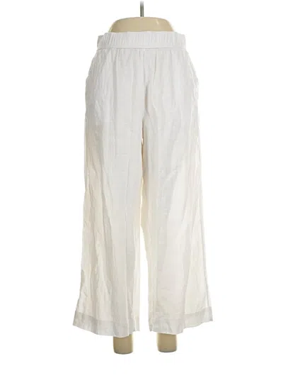 Pre-owned Tahari Linen Pants In Ivory