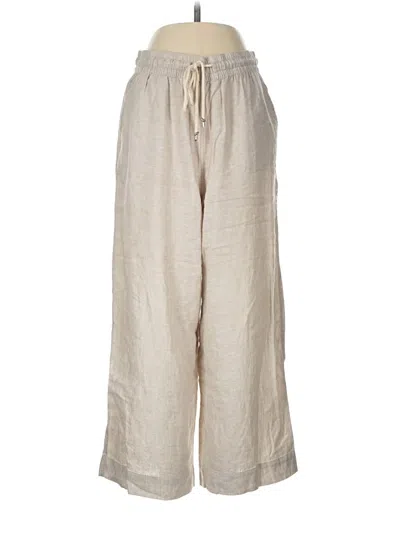 Pre-owned Tahari Linen Pants In Ivory