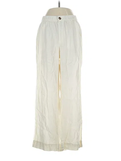 Pre-owned Tahari Linen Pants In Ivory