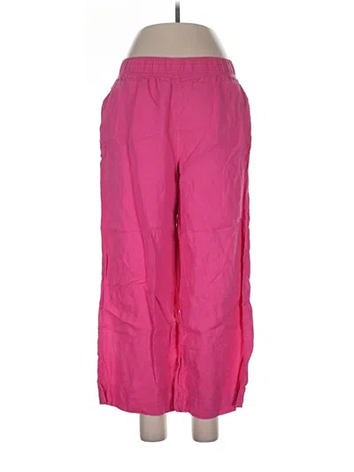Pre-owned Tahari Linen Pants In Pink