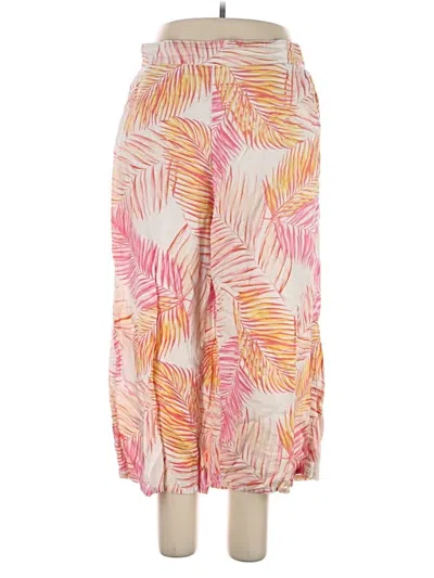 Pre-owned Tahari Linen Pants In Pink