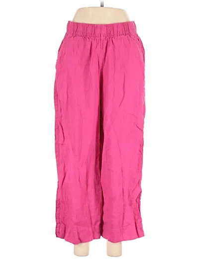 Pre-owned Tahari Linen Pants In Pink