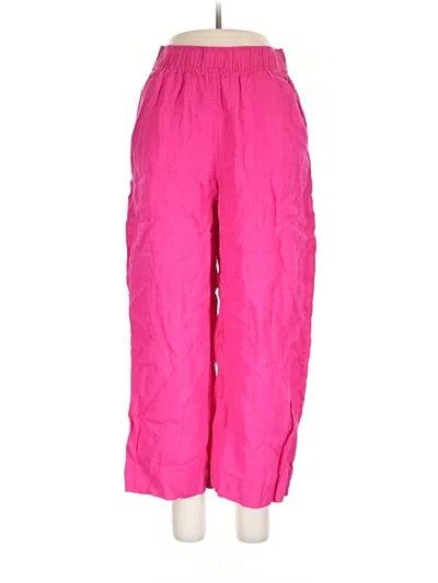 Pre-owned Tahari Linen Pants In Pink