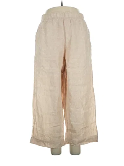 Pre-owned Tahari Linen Pants In Tan