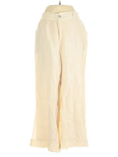 Pre-owned Tahari Linen Pants In White
