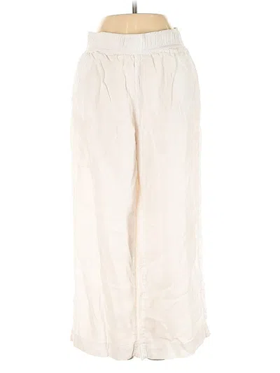 Pre-owned Tahari Linen Pants In White