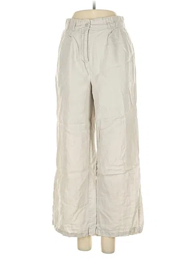 Pre-owned Tahari Linen Pants In White