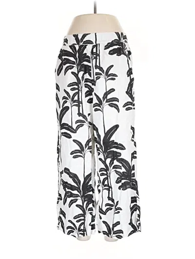 Pre-owned Tahari Linen Pants In White