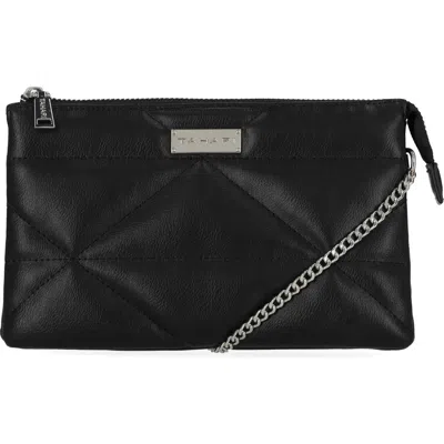 Tahari Lola Quilted Crossbody Bag In P08-black
