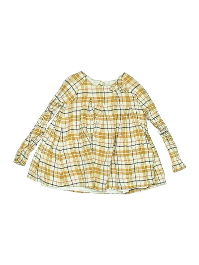 Pre-owned Tahari Kids' Long Sleeve Blouse In Yellow