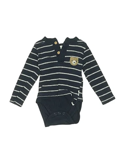 Pre-owned Tahari Babies' Long Sleeve Onesie In Black