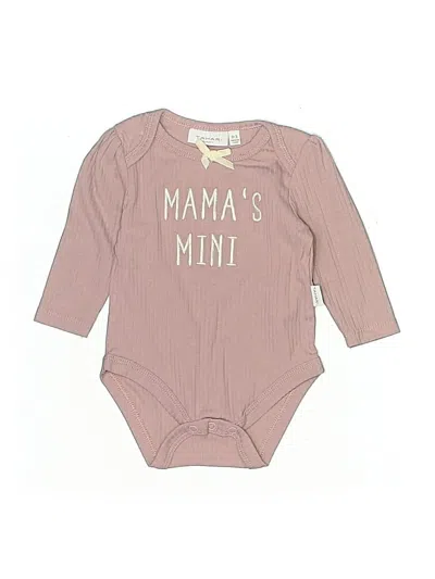 Pre-owned Tahari Babies' Long Sleeve Onesie In Brown