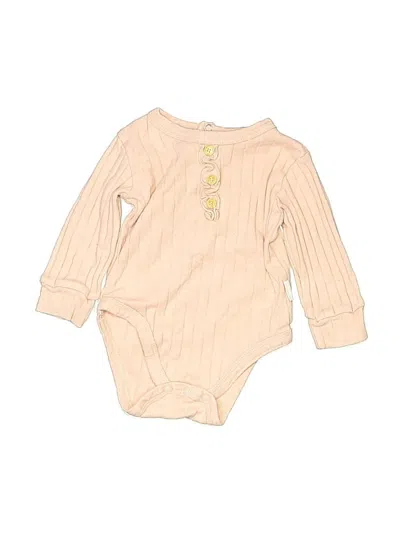 Pre-owned Tahari Babies' Long Sleeve Onesie In Gold