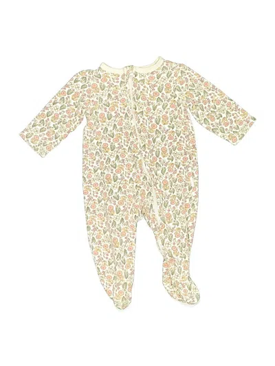 Pre-owned Tahari Babies' Long Sleeve Onesie In Ivory