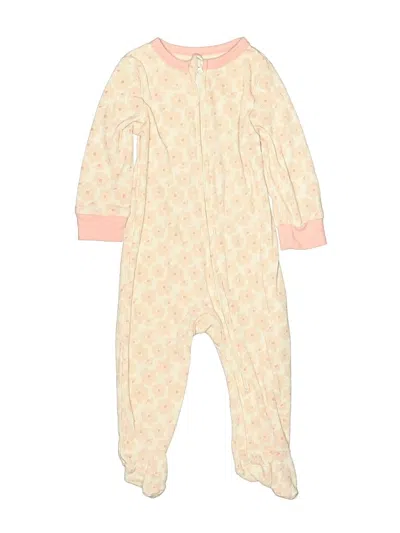 Pre-owned Tahari Babies' Long Sleeve Onesie In Ivory