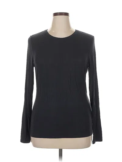 Pre-owned Tahari Long Sleeve T-shirt In Gray