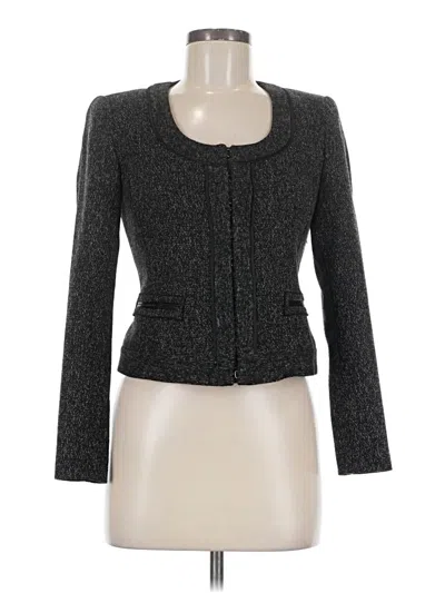 Pre-owned Tahari Long Sleeve Top Gray Sweetheart Neckline Tops