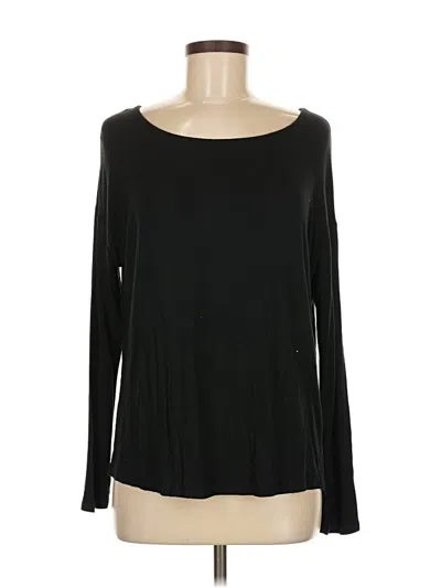 Pre-owned Tahari Long Sleeve T-shirt In Black