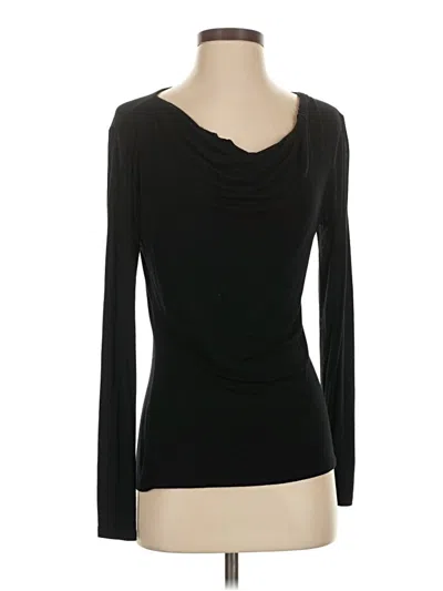 Pre-owned Tahari Long Sleeve T-shirt In Black