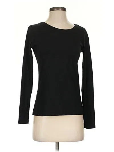 Pre-owned Tahari Long Sleeve T-shirt In Black