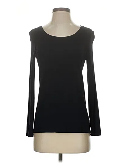Pre-owned Tahari Long Sleeve T-shirt In Black