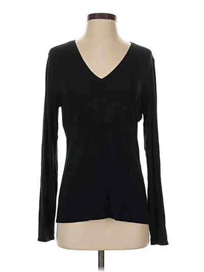 Pre-owned Tahari Long Sleeve T-shirt In Black