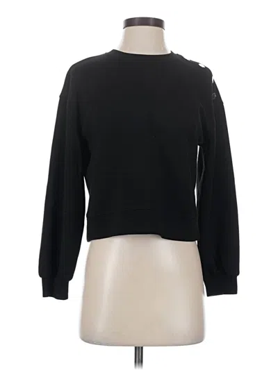 Pre-owned Tahari Long Sleeve T-shirt In Black