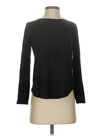 Pre-owned Tahari Long Sleeve T-shirt In Black