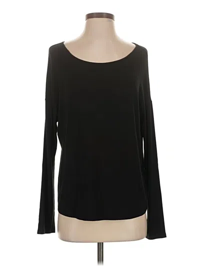 Pre-owned Tahari Long Sleeve T-shirt In Black