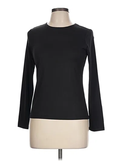 Pre-owned Tahari Long Sleeve T-shirt In Black