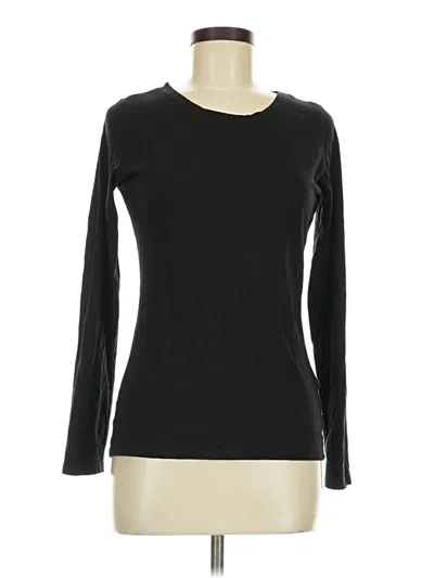 Pre-owned Tahari Long Sleeve T-shirt In Black