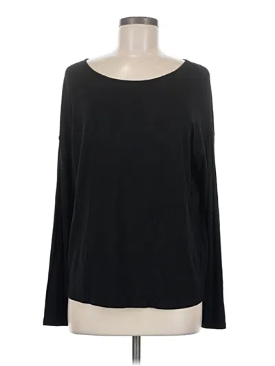 Pre-owned Tahari Long Sleeve T-shirt In Black