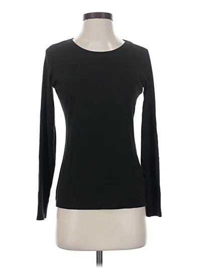 Pre-owned Tahari Long Sleeve T-shirt In Black
