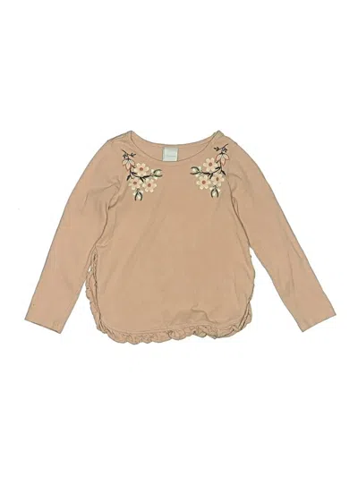 Pre-owned Tahari Kids' Long Sleeve T-shirt In Brown