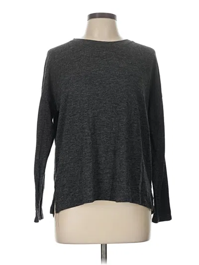 Pre-owned Tahari Long Sleeve T-shirt In Gray