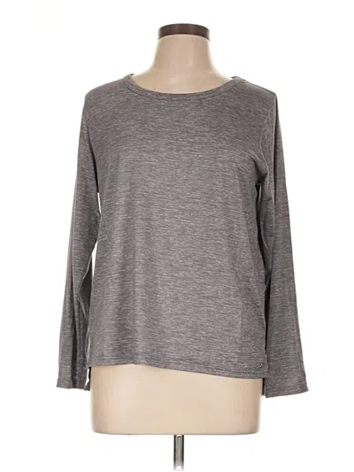 Pre-owned Tahari Long Sleeve T-shirt In Gray